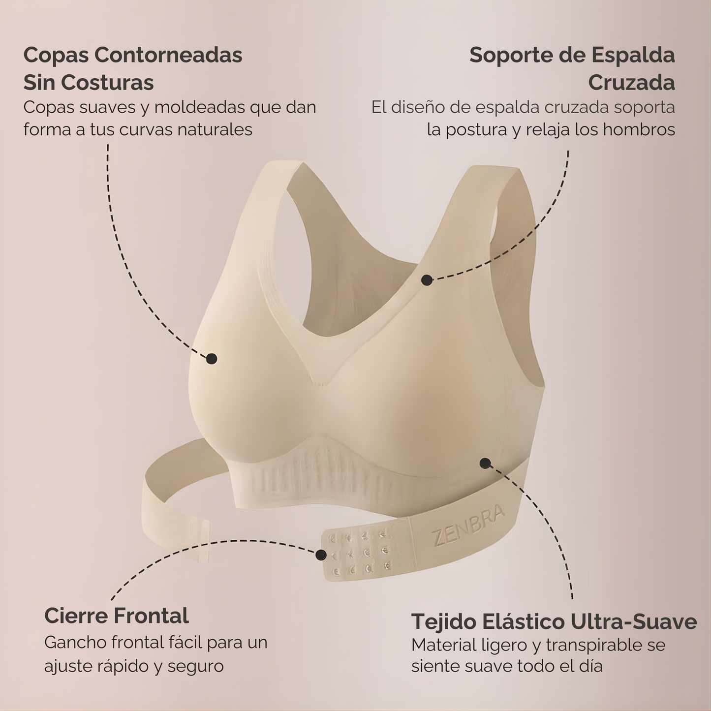 ZENBRA™ Tu espalda libre de cargas, tu silueta radiante.