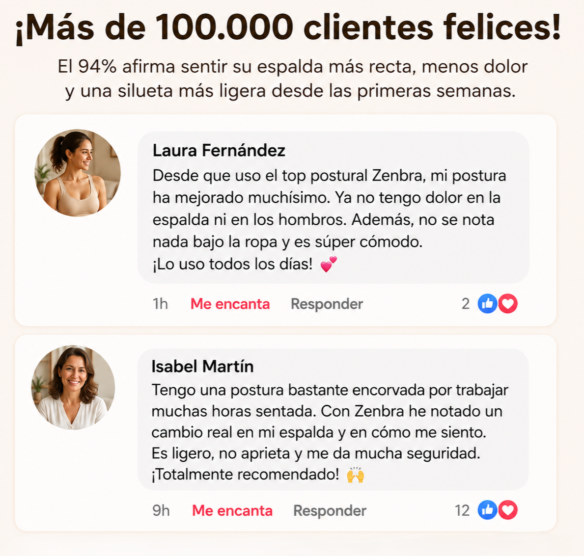 ZENBRA™ Tu espalda libre de cargas, tu silueta radiante.